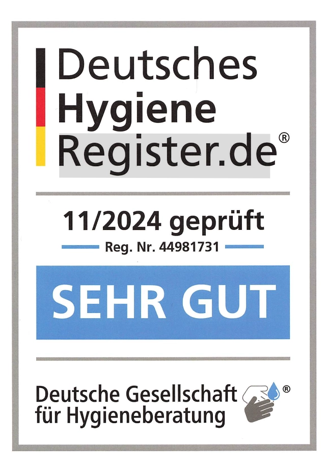 Rezertifizierung Deutsches Hygiene Register.de